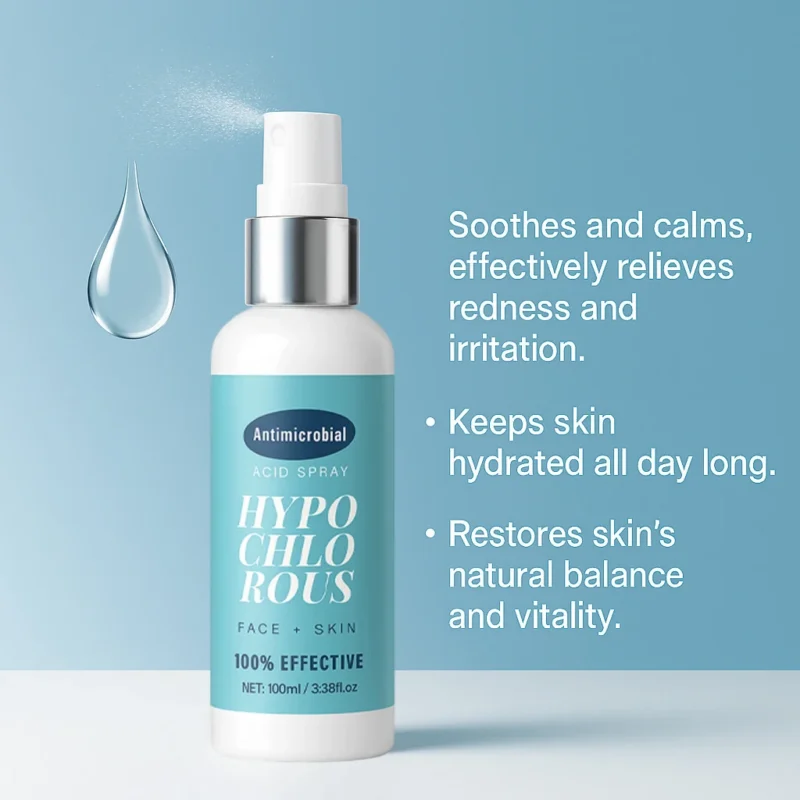 Hypochlorous Acid Spray Soothing Face and Body Mist for Redness Relief and Sensitive Skin (100ml)