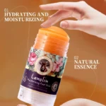Lanolin Moisturizing Feet Stick Anti-Cracking Foot Balm with Goat Fat Extract 40g