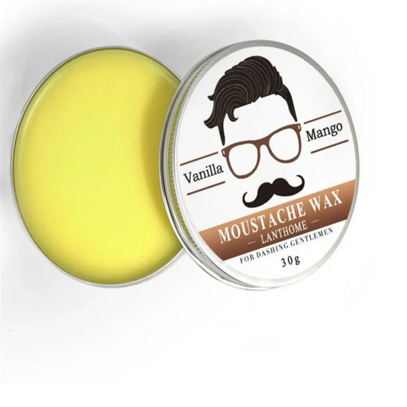 Moustache Wax Men's Beard Styling Balm Mango Vanilla Scent 30g for Dashing Gentlemen