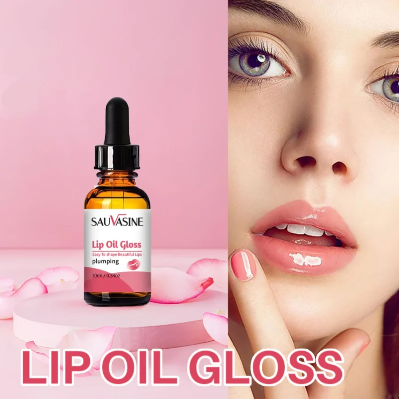 Lip Oil Gloss Plumping Lip Essence Hydrating Lip Glow Oil for Dry & Cracked Lips