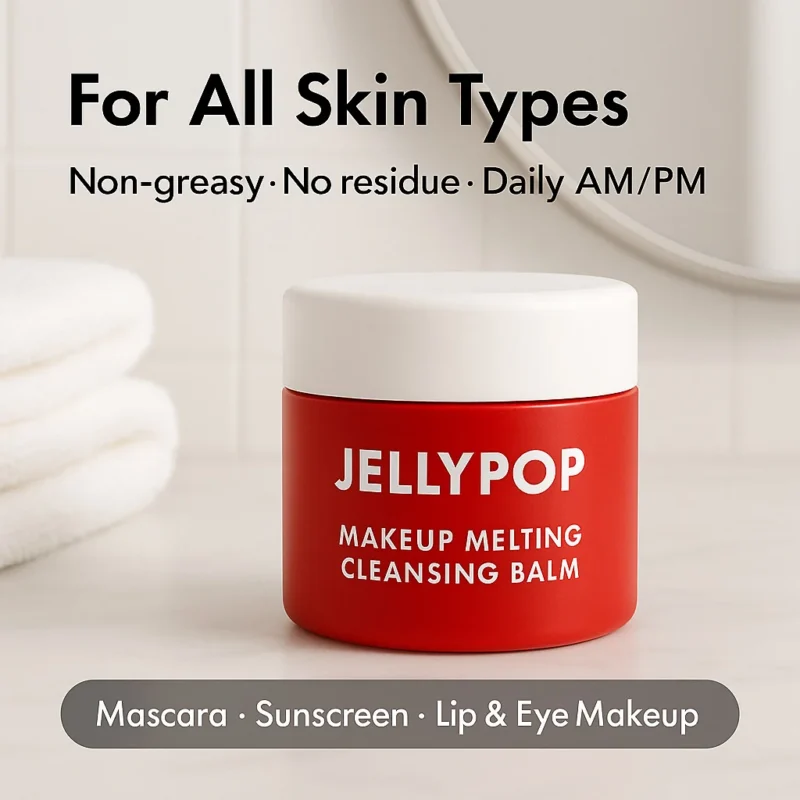 Makeup Remover Balm JELLYPOP Melting Cleansing Balm for Deep Pore Cleansing and Hydration