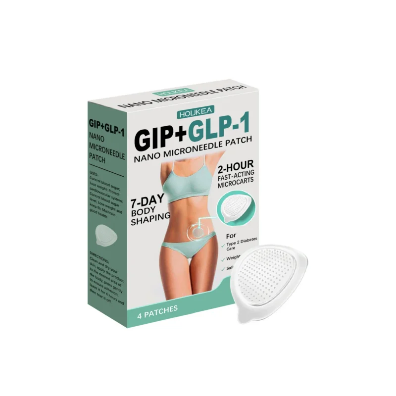 Nano Microneedle Patch GIP+GLP-1 for Weight Loss and Blood Sugar Control Body Shaping Patches (4 Count)