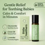 Teething Relief Roller Organic Baby Gum Soothing Oil with Chamomile & Clove 10ml
