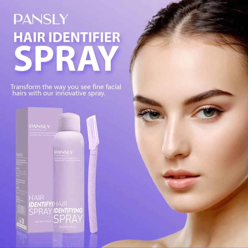 Hair Identifier Spray Pansly Facial Hair Highlighting & Smoothing Mist for Precision Grooming