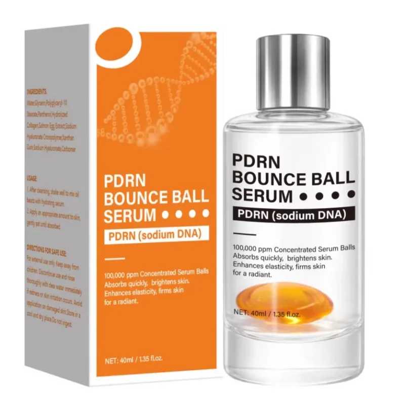 PDRN Bounce Ball Serum for Face Elasticity & Firming - 100,000 ppm Concentrated Formula 40ml