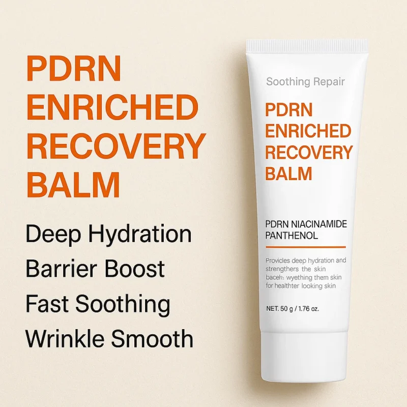 PDRN Recovery Balm Enriched Salmon DNA Cream - Skin Barrier Repair & Deep Hydration Moisturizer with Niacinamide & Peptides (50g)