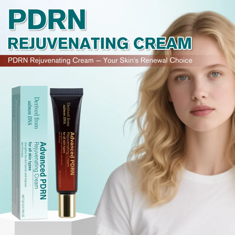 PDRN Rejuvenating Cream Salmon DNA Repair Moisturizer - Anti-Aging & Brightening Face Care for Dull Rough Skin (20g)