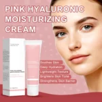 Hyaluronic Acid Moisturizing Cream Pink Face Moisturizer for Deep Hydration & Radiance 50g