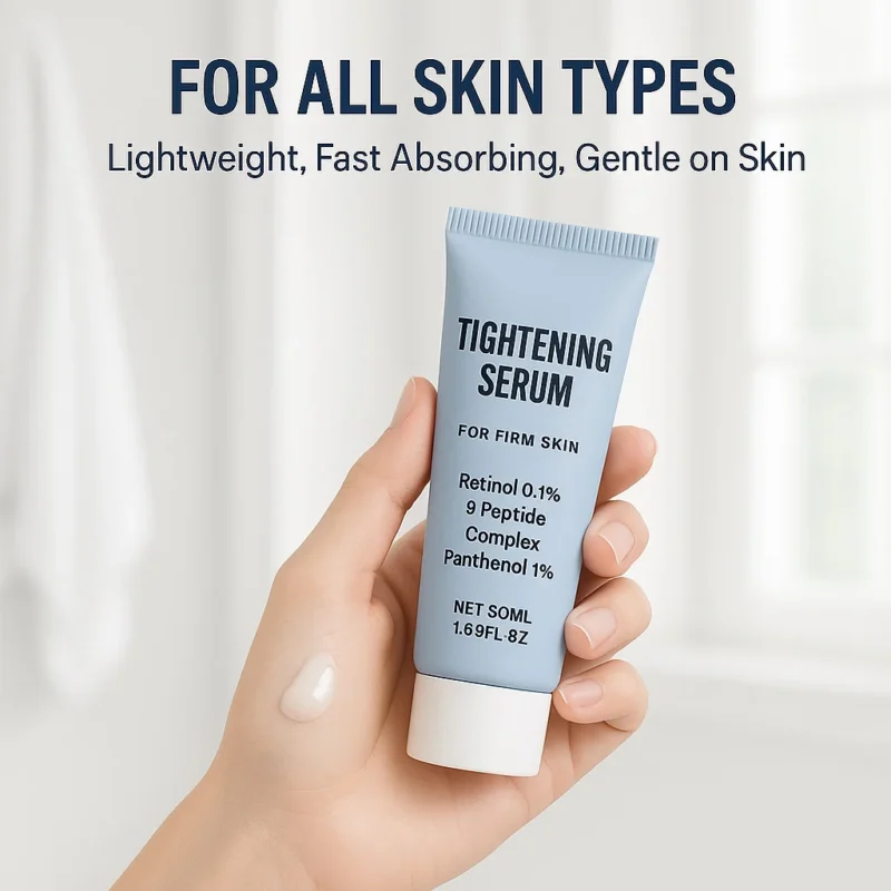 Retinol Peptide Tightening Serum - Anti-Aging Firming Facial Treatment with 0.1% Retinol, 9-Peptide Complex & Panthenol (50ml)