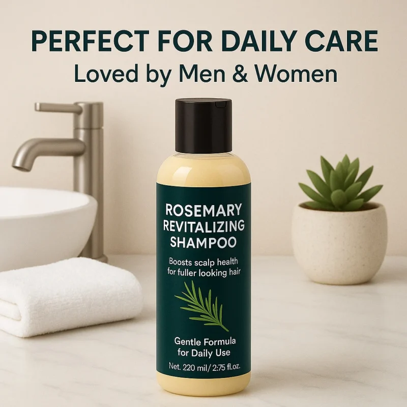 Rosemary Shampoo Revitalizing Scalp Treatment for Fuller Hair - Hydrating & Nourishing Daily Care with Vitamin E (220ml)
