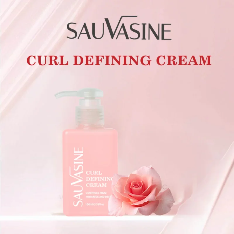 Curl Defining Cream for Frizz Control and Hydration - SAUVASINE Hair Styling & Moisturizing Cream 100ml