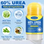 Urea Foot Care Stick 60% - Cracked Heel Repair Balm & Callus Remover with 2% Salicylic Acid, Aloe Vera & Tea Tree Oil (40g)