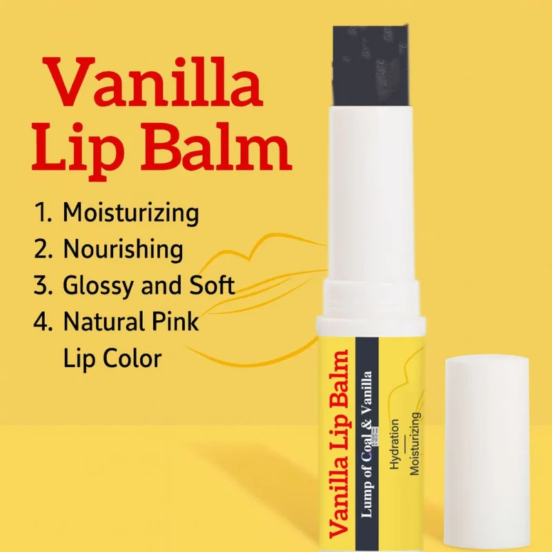 Vanilla Lip Balm 5g - Deep Moisturizing & Soothing Lip Care - Nourishing Shea Butter & Coconut Oil Formula