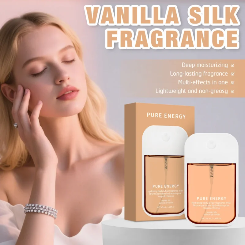 Vanilla Velvet Fragrance Mist - Hydrating Body & Hair Perfume Spray (45ml)